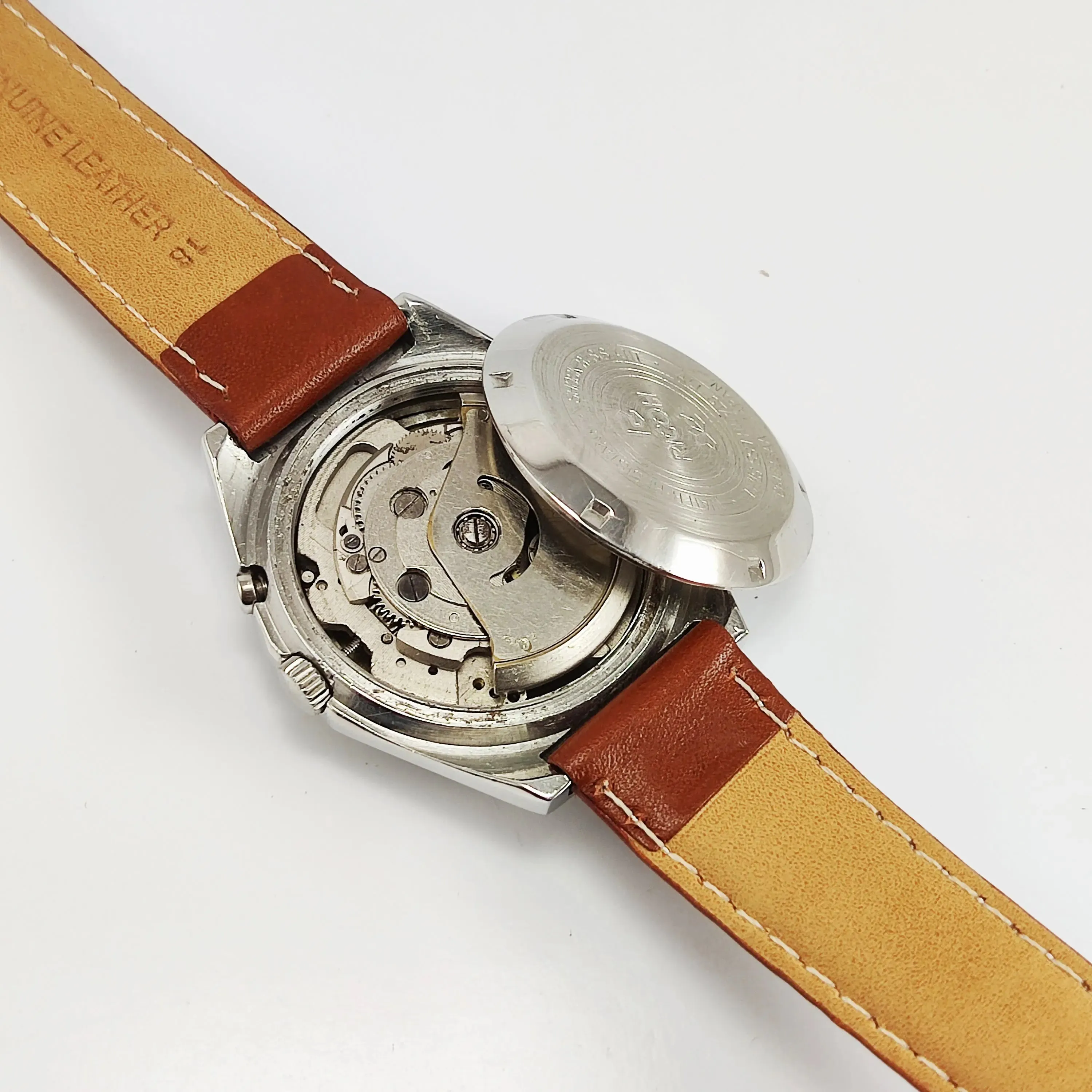 Ricoh Black Dial Auto-Movement 21 Jewels-R31 Day-Date Function Japan Made Men's Wrist Mechanical Watch Model No-R31