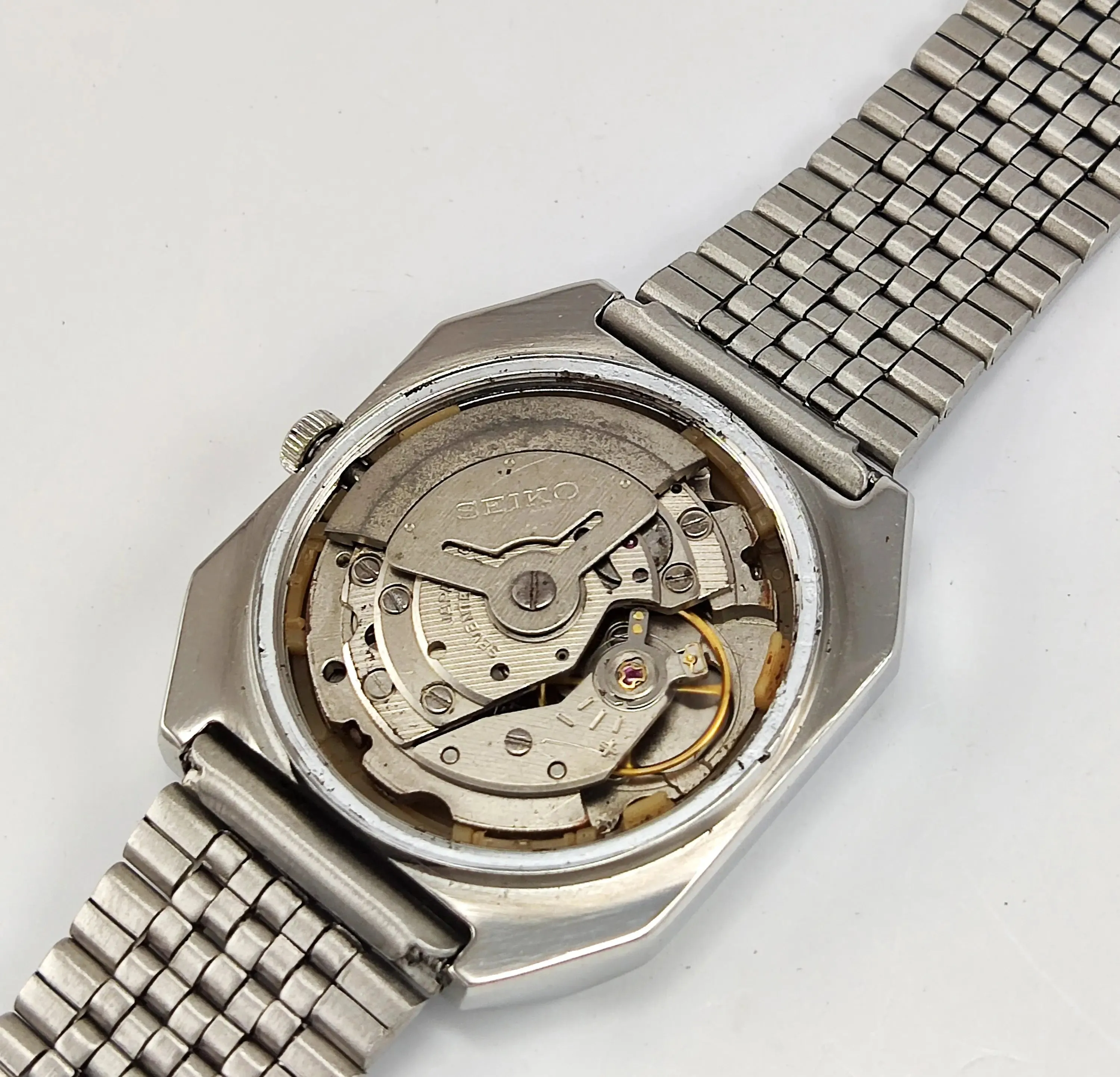 Seiko 5 White Dial 17 Jewels 6309A Day Date Automatic Men's Watch