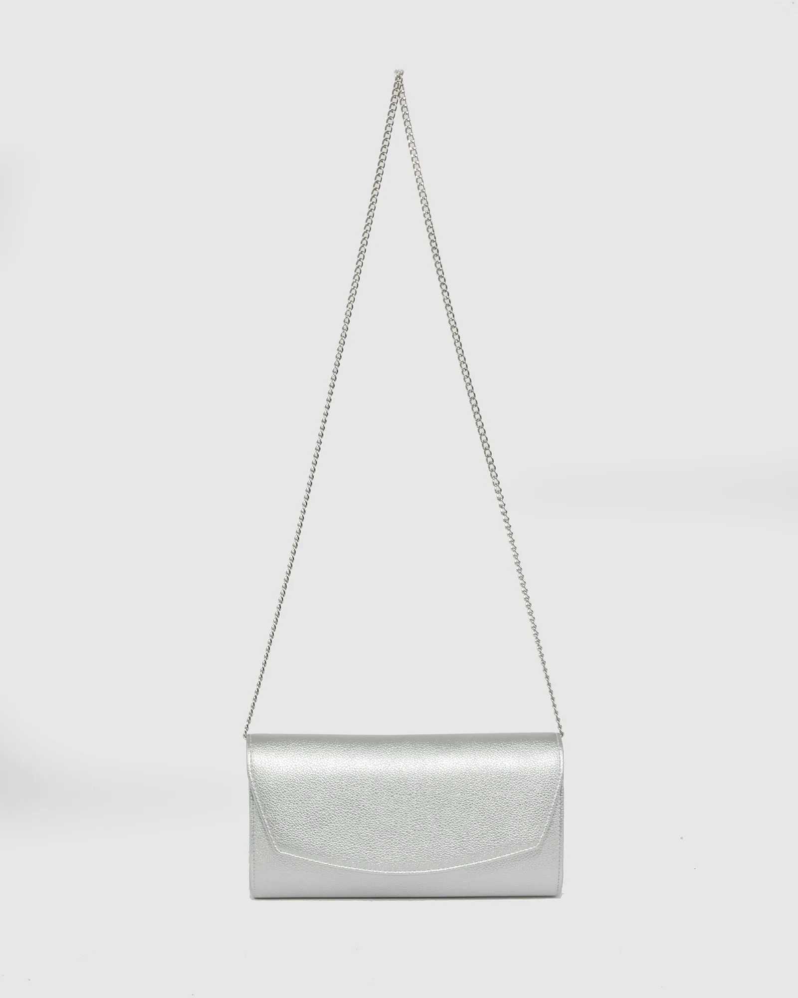 Silver Sammi Evening Clutch Bag
