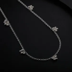 Silver Short Chain with Ghungroo