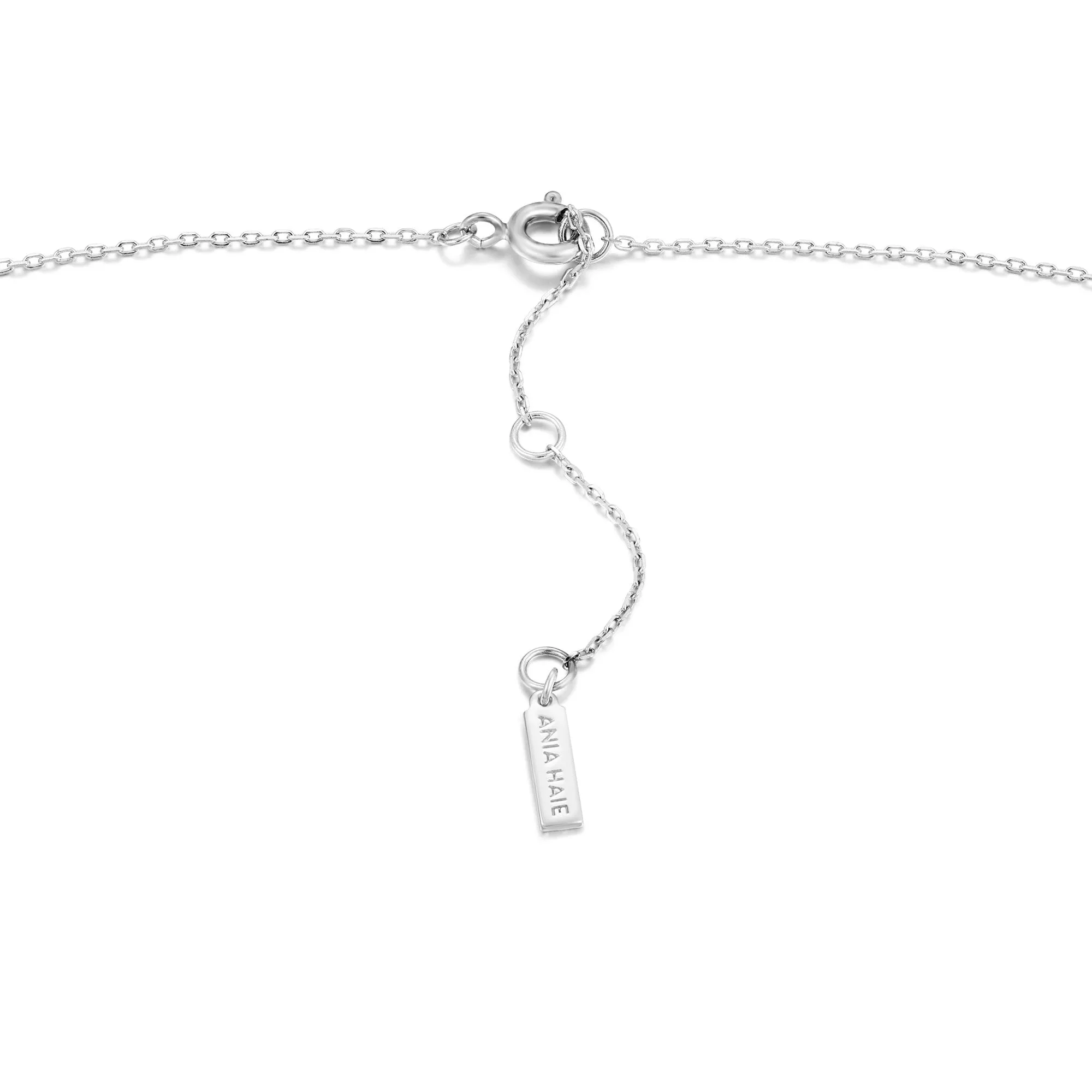 Silver Tassel Drop Necklace