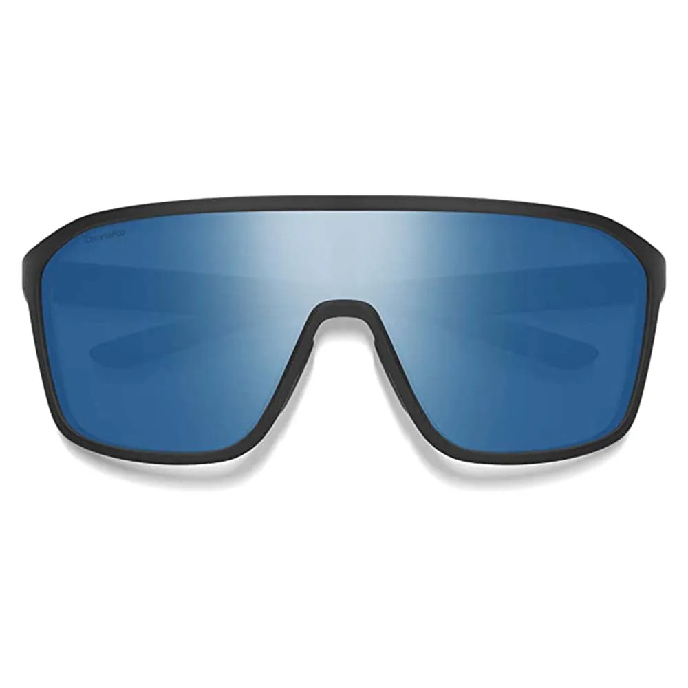 Smith Unisex Matte Black Frame Chromapop Blue Mirror Lens Polarized Boomtown Active Sunglasses - 20493200399XX