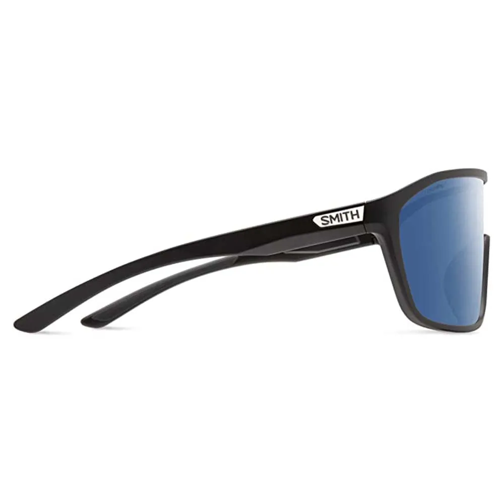 Smith Unisex Matte Black Frame Chromapop Blue Mirror Lens Polarized Boomtown Active Sunglasses - 20493200399XX