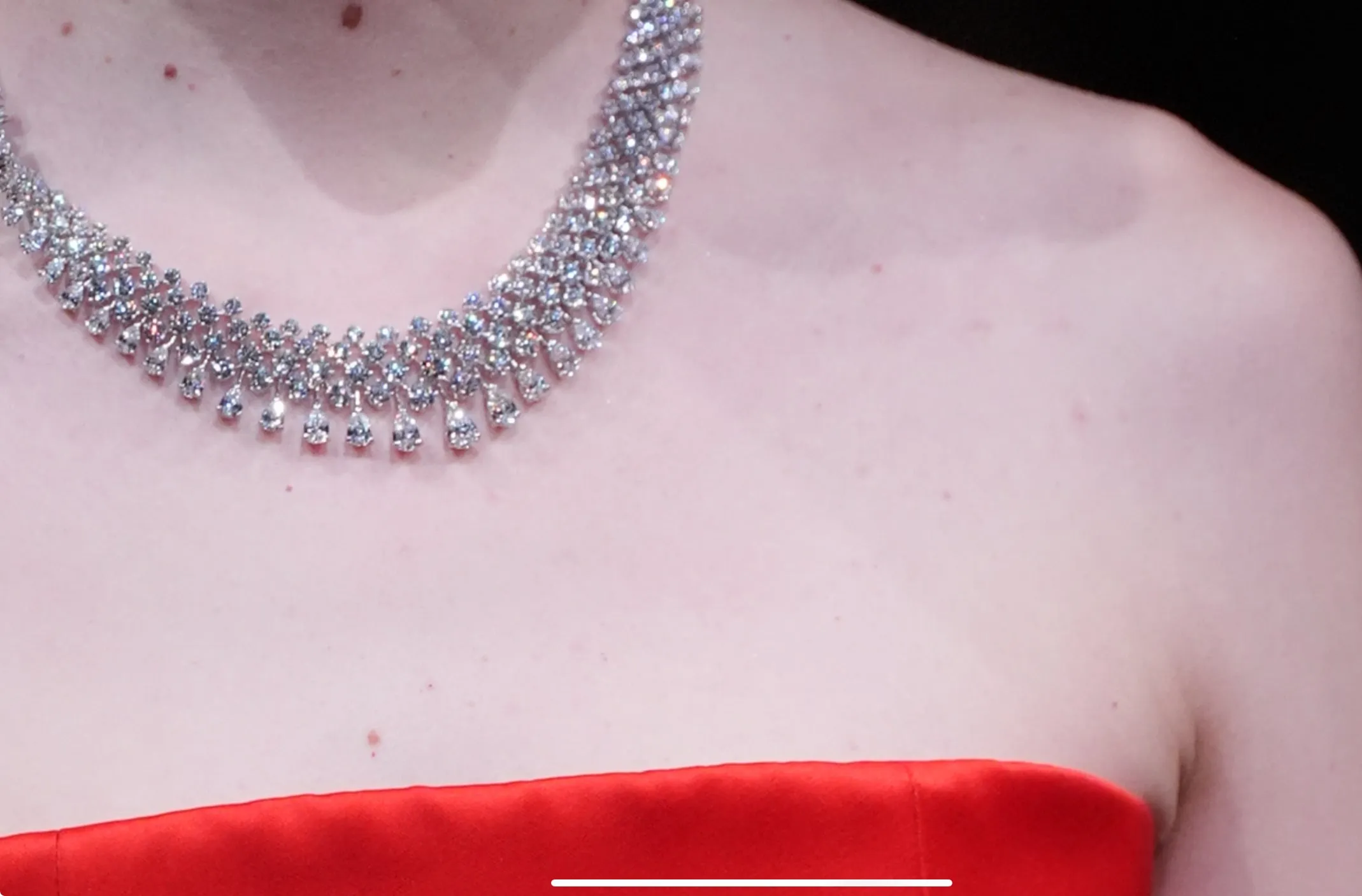 'The Cecil' Round and Pear Diamond Necklace, 42 CT