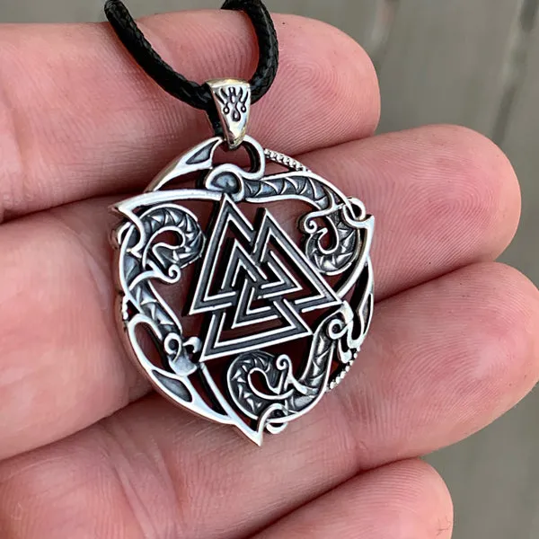 Valknut Amulet - Sterling Silver or Gold