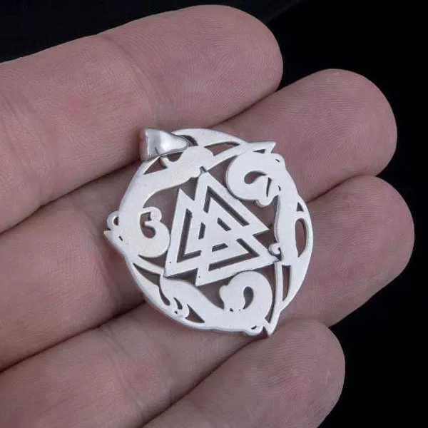 Valknut Amulet - Sterling Silver or Gold