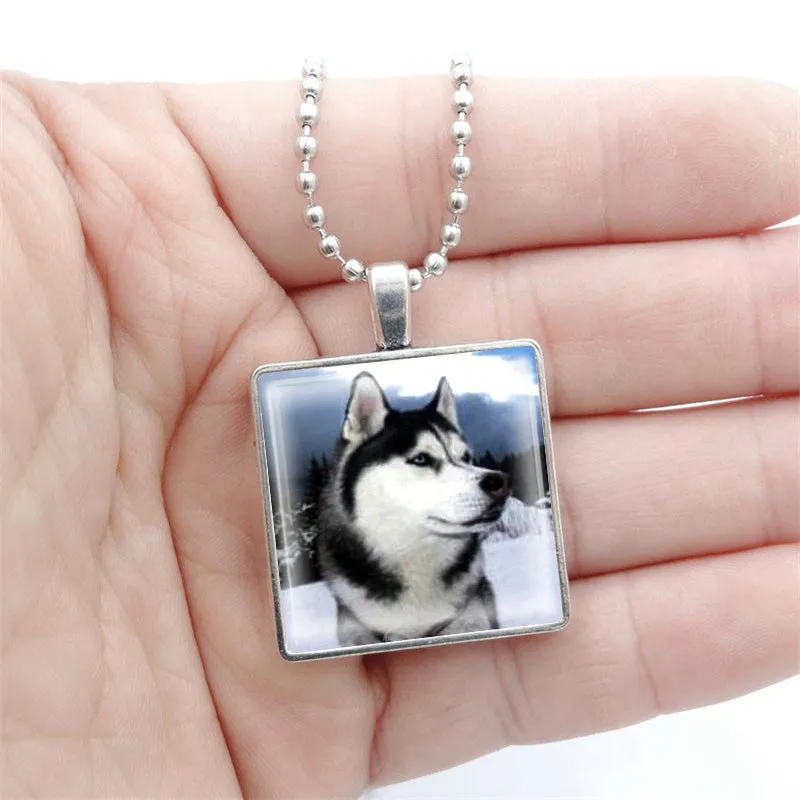 Vintage Necklaces Siberian Husky