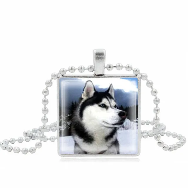 Vintage Necklaces Siberian Husky