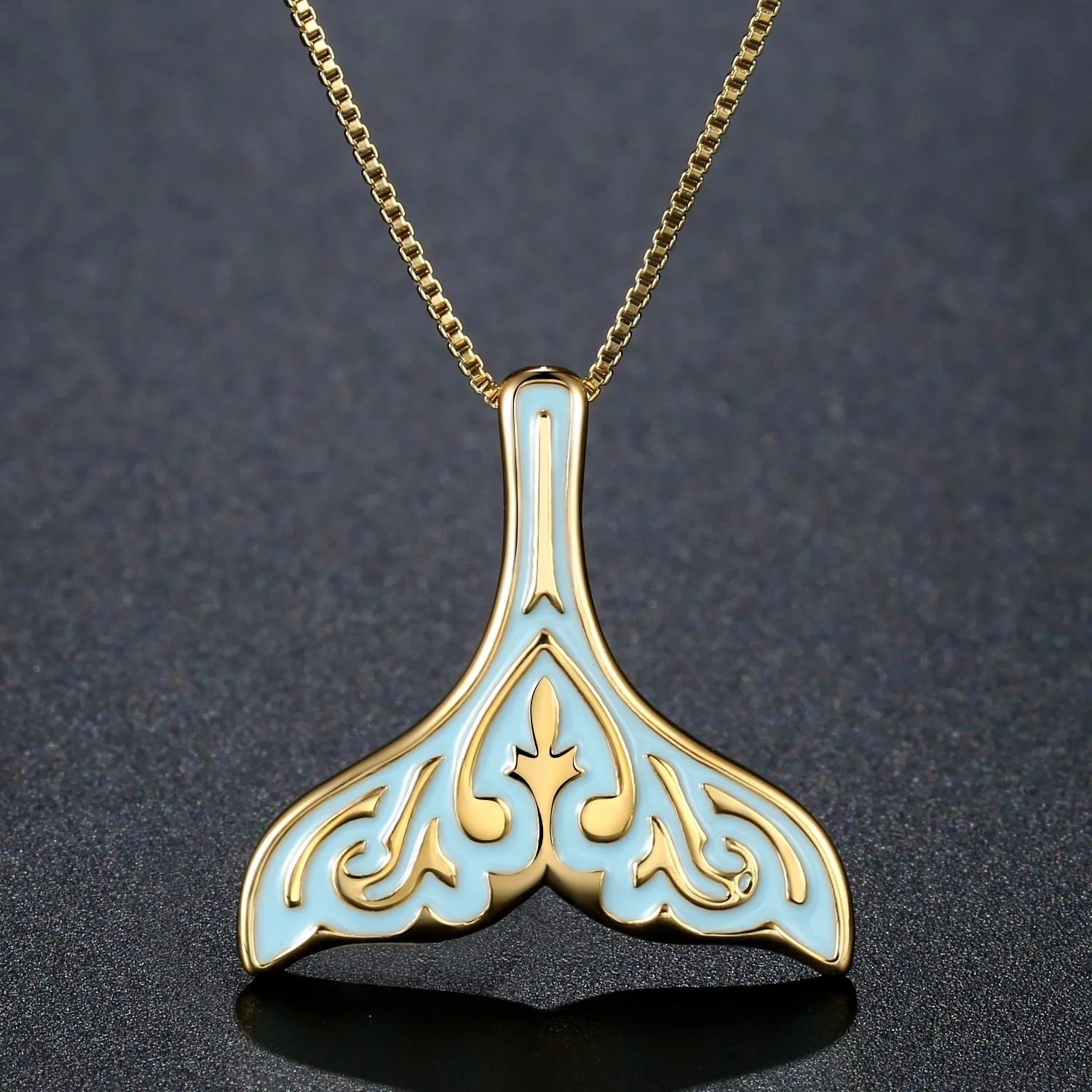 Whale Fluke Pendant Necklace KPN0279