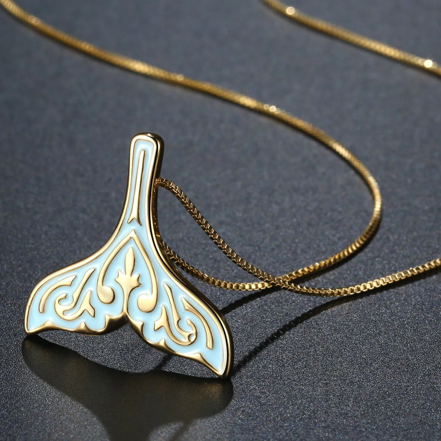 Whale Fluke Pendant Necklace KPN0279
