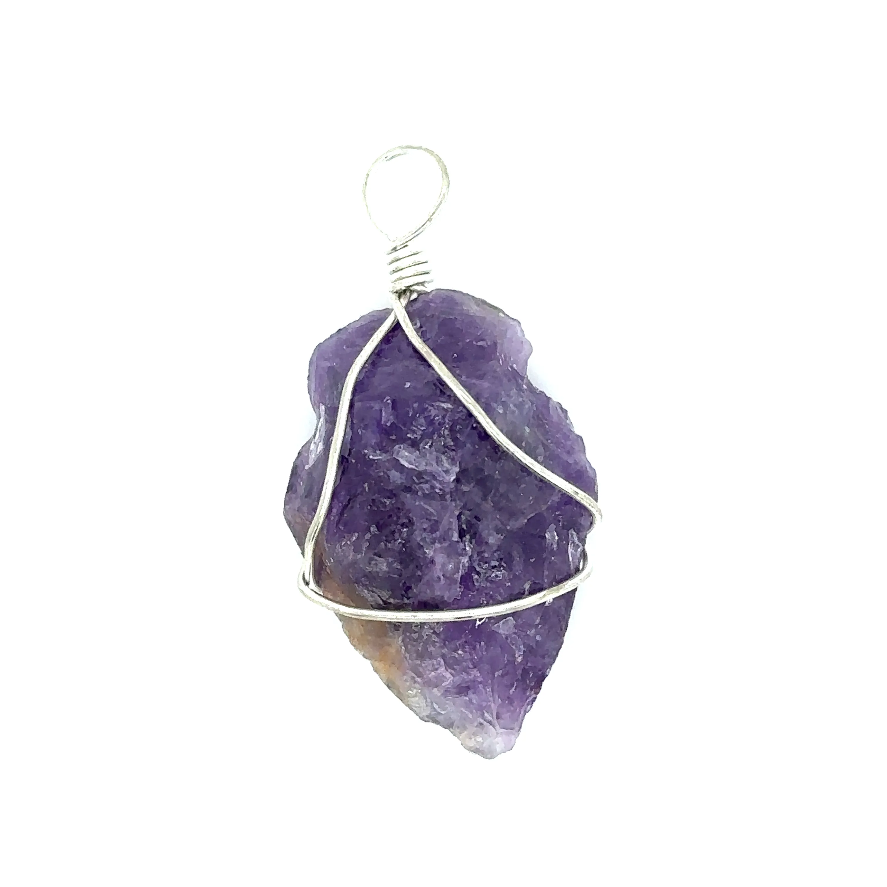 Wire Wrapped Stone Arrowhead Pendants