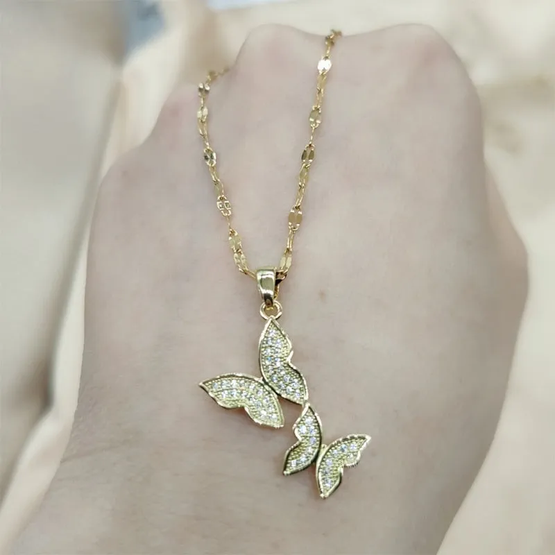 Women Zircon Jewelry Pendant Necklace